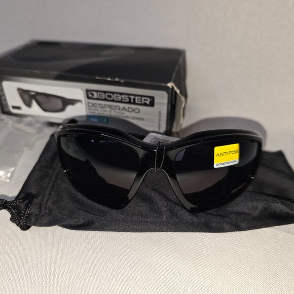 Bobster Desperado Sunglasses w/Foam and Anti-Fog Smoked Lenses, New open Box - Picture 5 of 9